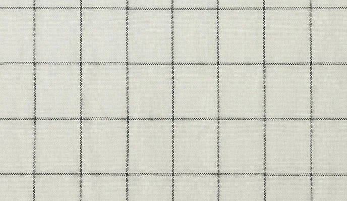 Washed Cotton White & Blk Square