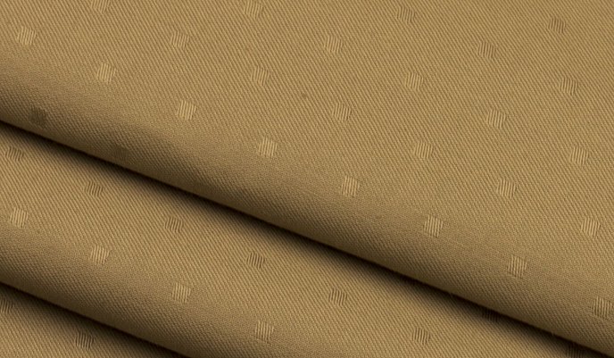 Premium Woven Cotton Sateen Geometry Latte