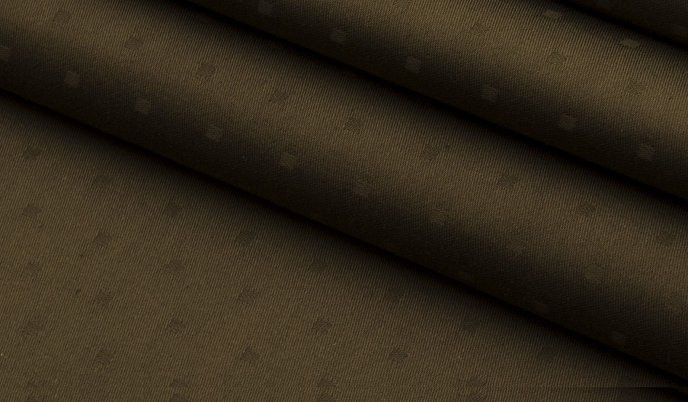 Premium Woven Cotton Sateen Geometry Dark Chocolate